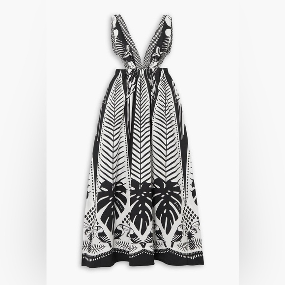 FARM Rio Black and White Maxi Dress - Picture 2 of 5